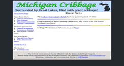 Desktop Screenshot of michigancribbage.com